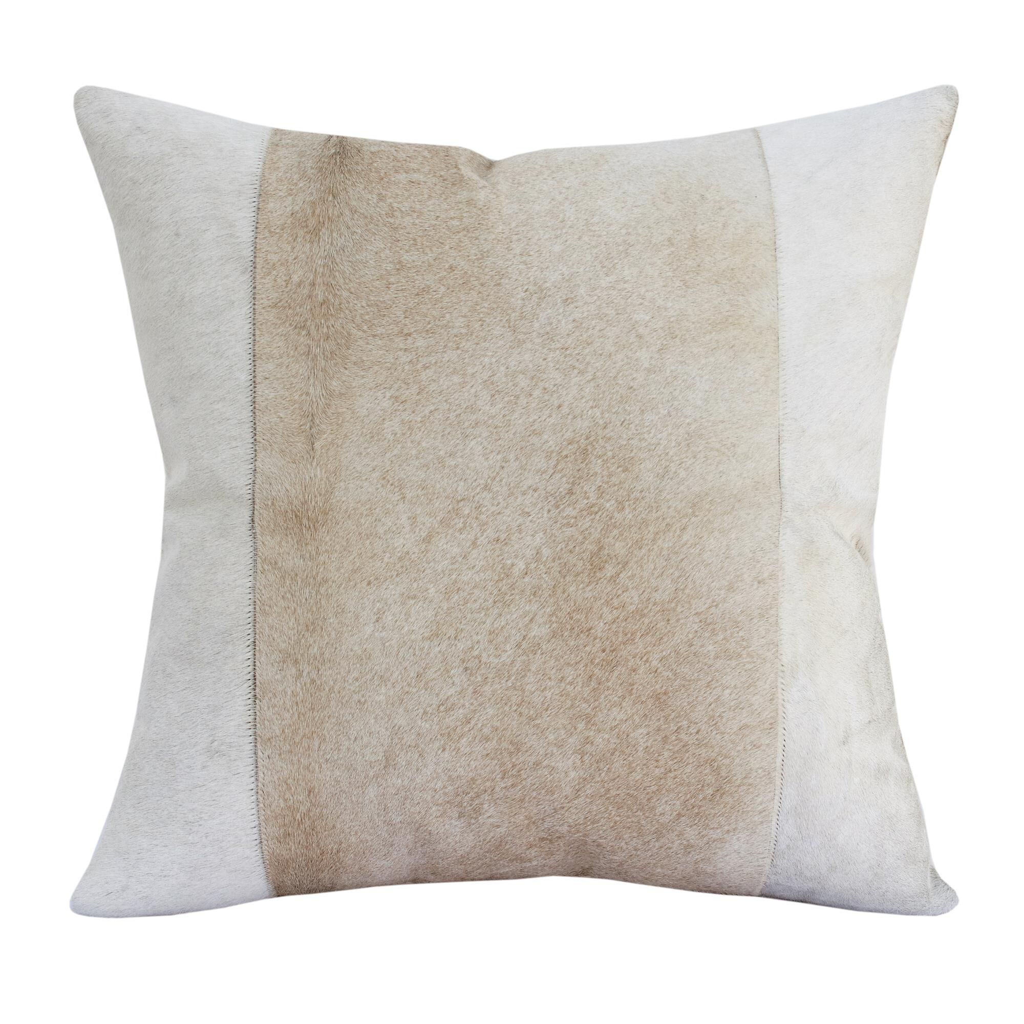 Faux cowhide throw pillows on sale