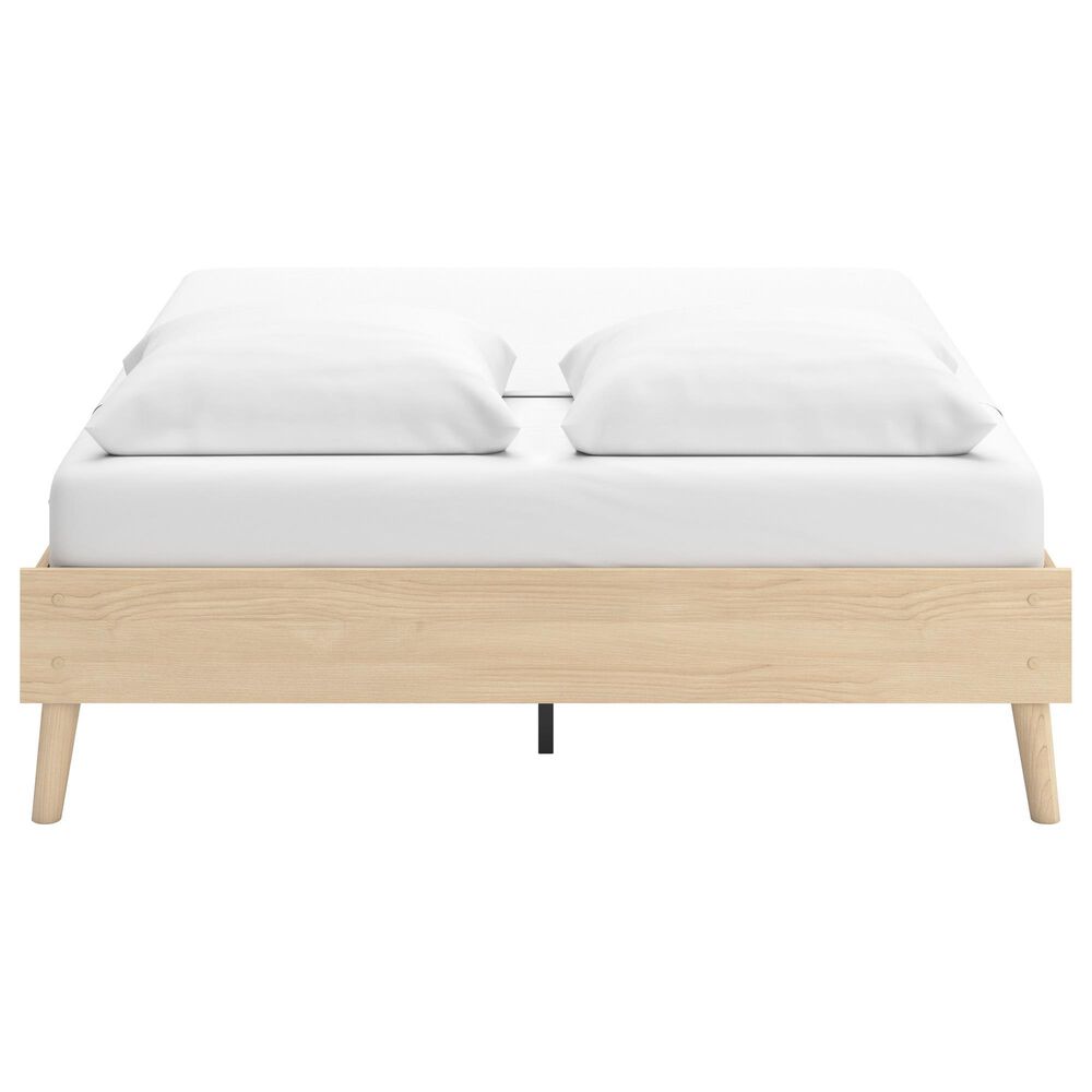 Ashley Cabinella Queen Platform Bed in Tan, , large
