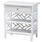 Baxton Studio Tiaret 1-Drawer Nightstand in White, , large