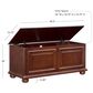 Linon Home Decor Chadwick Cedar Chest in Rich Cherry, , large