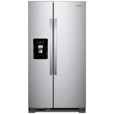 Whirlpool 24.6 Cu. Ft. 36" Wide Side-by-Side Refrigerator in Fingerprint Resistant Stainless Steel, , large