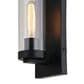 Vaxcel Grantley 1-Light Outdoor Wall Sconce in Matte Black, , large