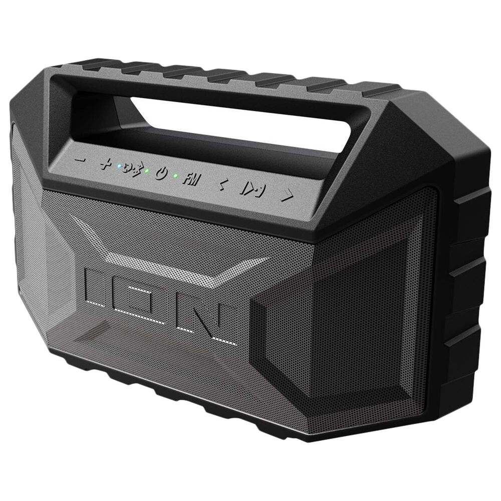 Ion Aquaboom Max Portable Bluetooth Boombox Speaker in Black, , large