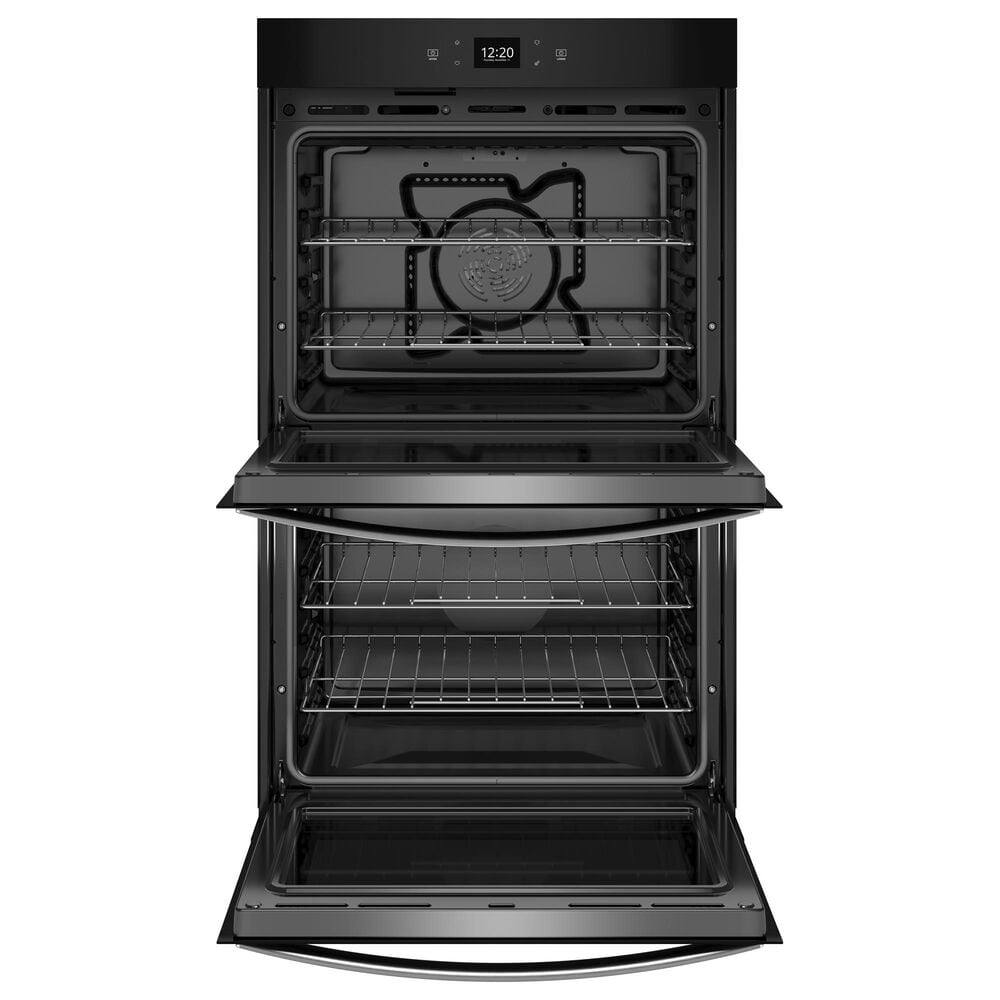 Whirlpool 30&quot; Smart Built-In Electric Convection Double Wall Oven with Air Fry in Black, , large