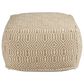 Ashley Adamont Pouf in Tan and Ivory, , large