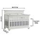 Oxford Baby Weston 2-Piece Crib and Dresser Nursery Set in Vintage White, , large