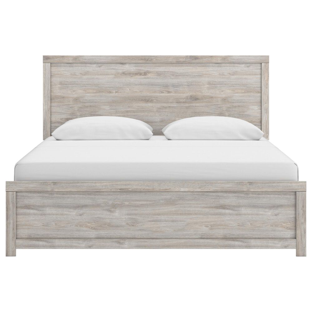 Ashley Broachmyn King Panel Bed in Gray, , large
