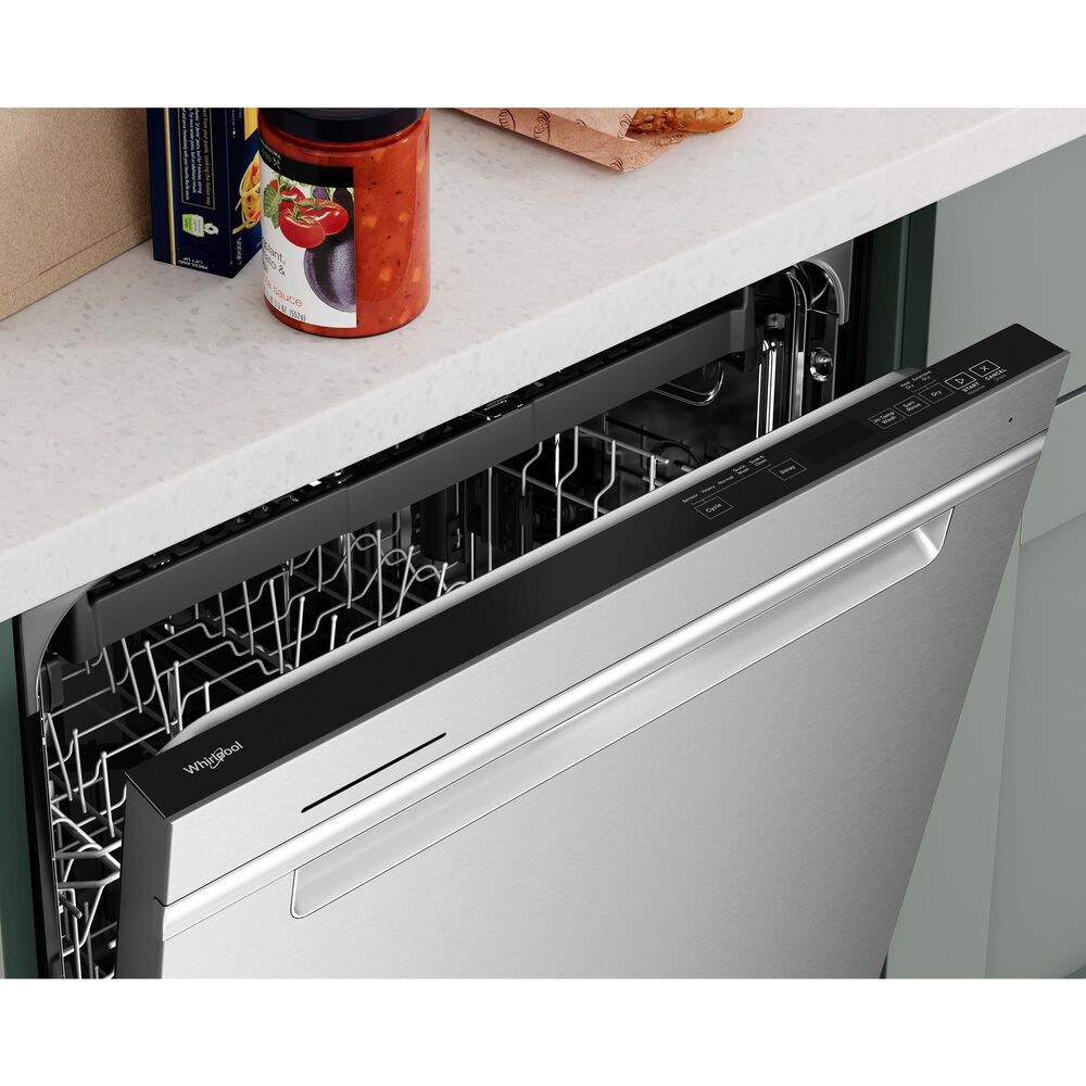 Whirlpool 24&quot; Fully Integrated Dishwasher in Fingerprint Resistant Stainless Steel, , large
