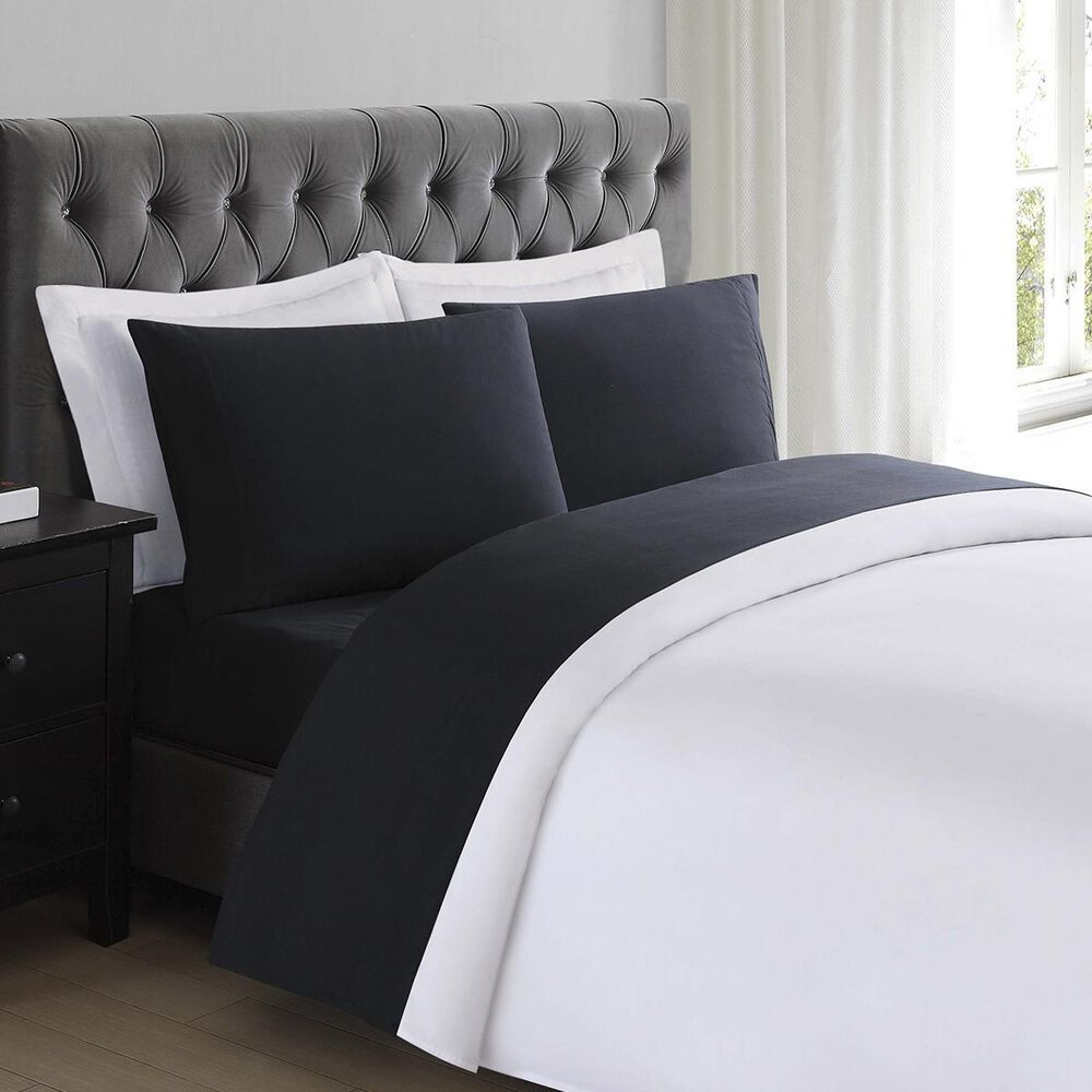 Pem America Truly Soft Everyday 4-Piece King Sheet Set in Black, , large