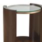 Lexington Home Brands Rendevous Lennox Round Accent Table in Chester and Rose Gold, , large