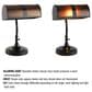 Timberlake Mission Style Bankers Lamp in Black, , large