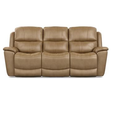 Flexsteel Cade Leather Power Reclining Sofa in Sand, , large