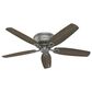 Hunter Builder Low Profile 52" Ceiling Fan with Lights in Matte Silver, , large