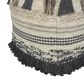 India House 18" Fringe Pouf in Earthy, , large