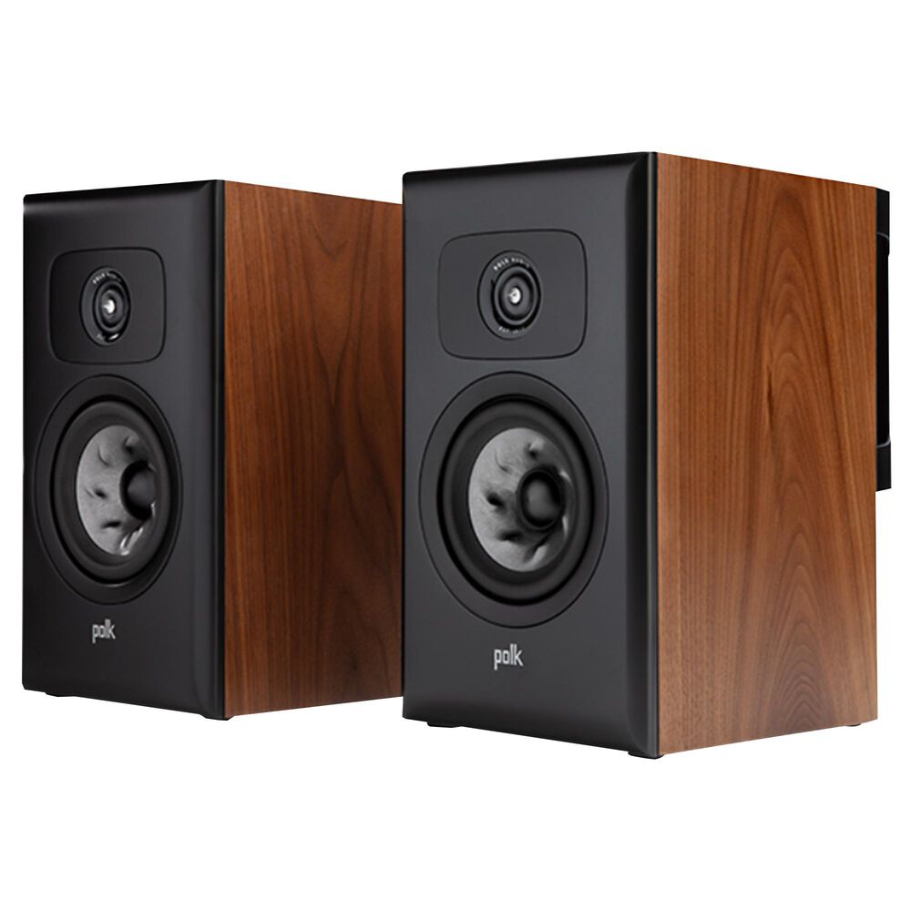 Polk Polk Small Bookshelf Speaker &#40;Pair&#41; in Brown Walnut, , large