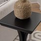 Linden Boulevard Dylan Sculptural Pedestal End Table in Black, , large