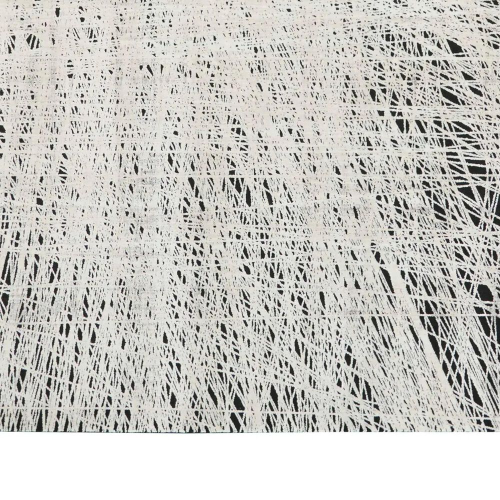 Nourison Balian 5&#39;3&quot; x 7&#39;3&quot; Black and Silver Area Rug, , large
