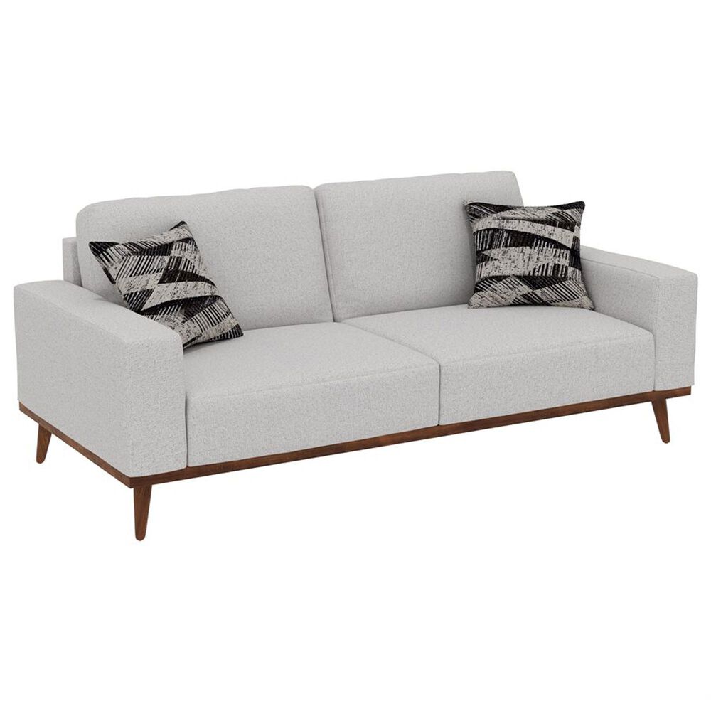 Golden Wave Furniture Heath Stationary Sofa and Loveseat Set in White, , large