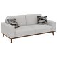 Golden Wave Furniture Heath Stationary Sofa and Loveseat Set in White, , large