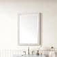 James Martin Vanities Callie 26" Rectangular Mirror in White Mother of Pearl, , large