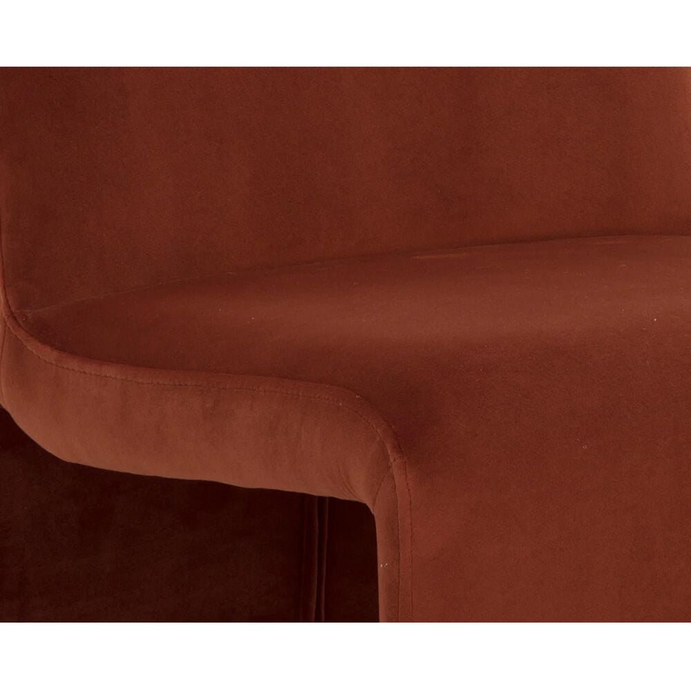Club Collection By Sunpan Cascata Side Chair in Meg Rust, , large