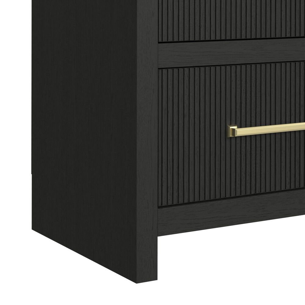 Mayberry Hill Ridgemont 82" Entertainment Center with TV Stand in Black, , large