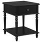 Linon Home Decor Mcghie Side Table in Matte Black, , large