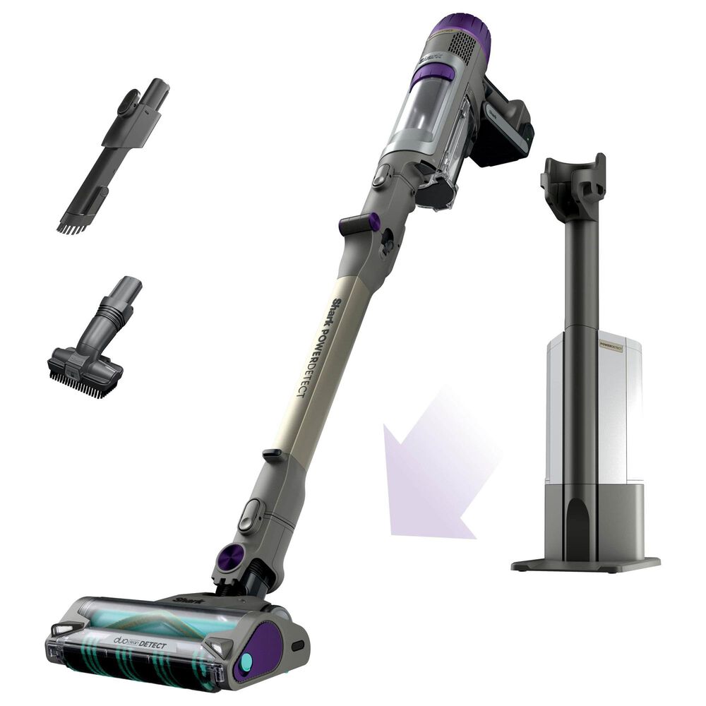 Shark PowerDetect Clean and Empty Upright Vacuum in Grey, Bronze, White and Purple, , large