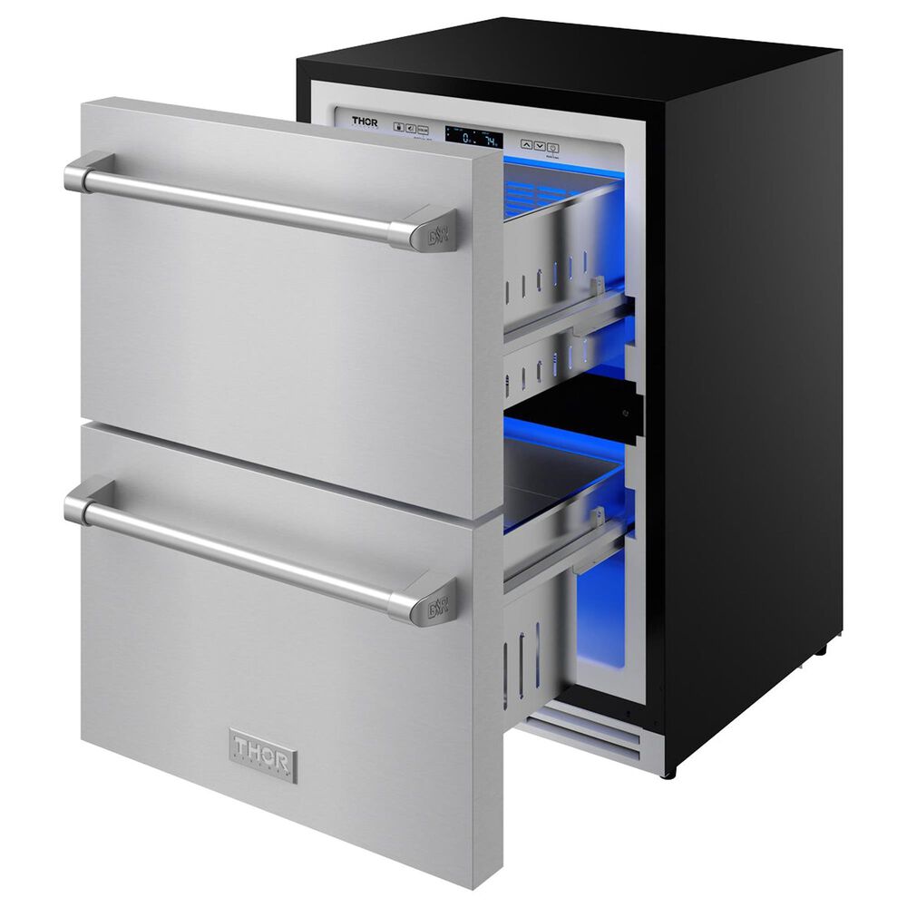 Thor Kitchen Gordon Ramsay 24" Undercounter Freezer in Stainless Steel, , large