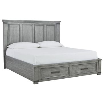 Ashley Russelyn King Storage Bed in Gray, , large