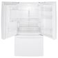 GE Appliances 25.6 Cu. Ft. Capacity 3-Door French Door Refrigerator in White, , large
