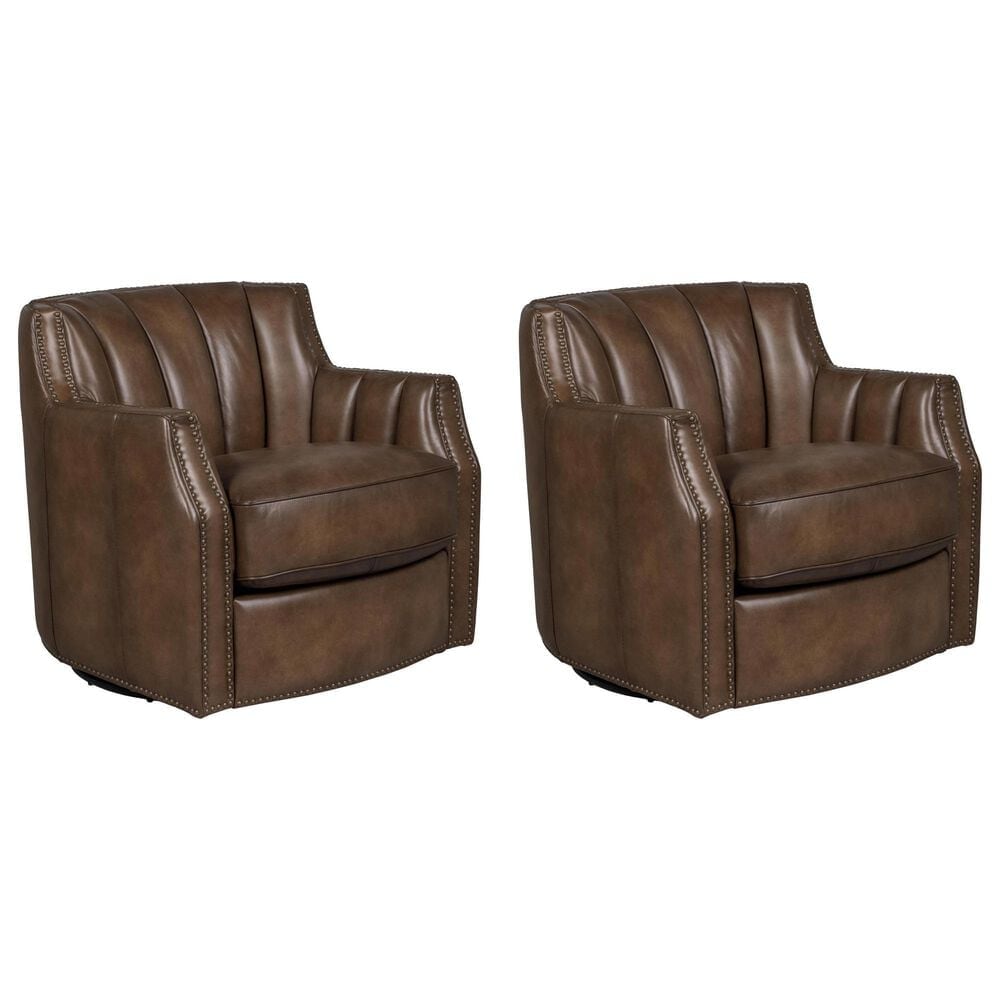 Hydeline Laredo Swivel Chair in Aged Maple (Set of 2), , large