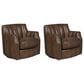 Hydeline Laredo Swivel Chair in Aged Maple (Set of 2), , large