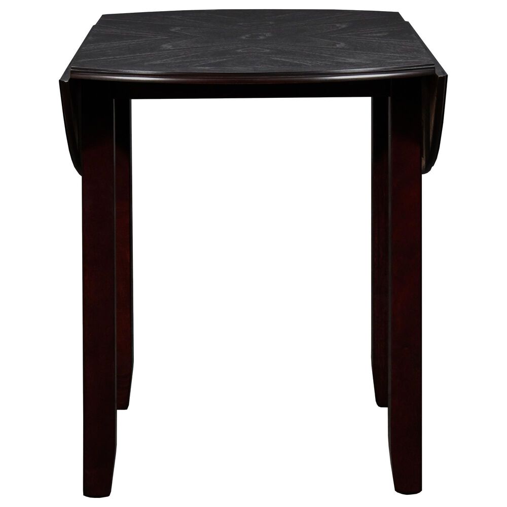 New Heritage Gia 3-Piece Round Drop Leaf Dining Set in Ebony, , large