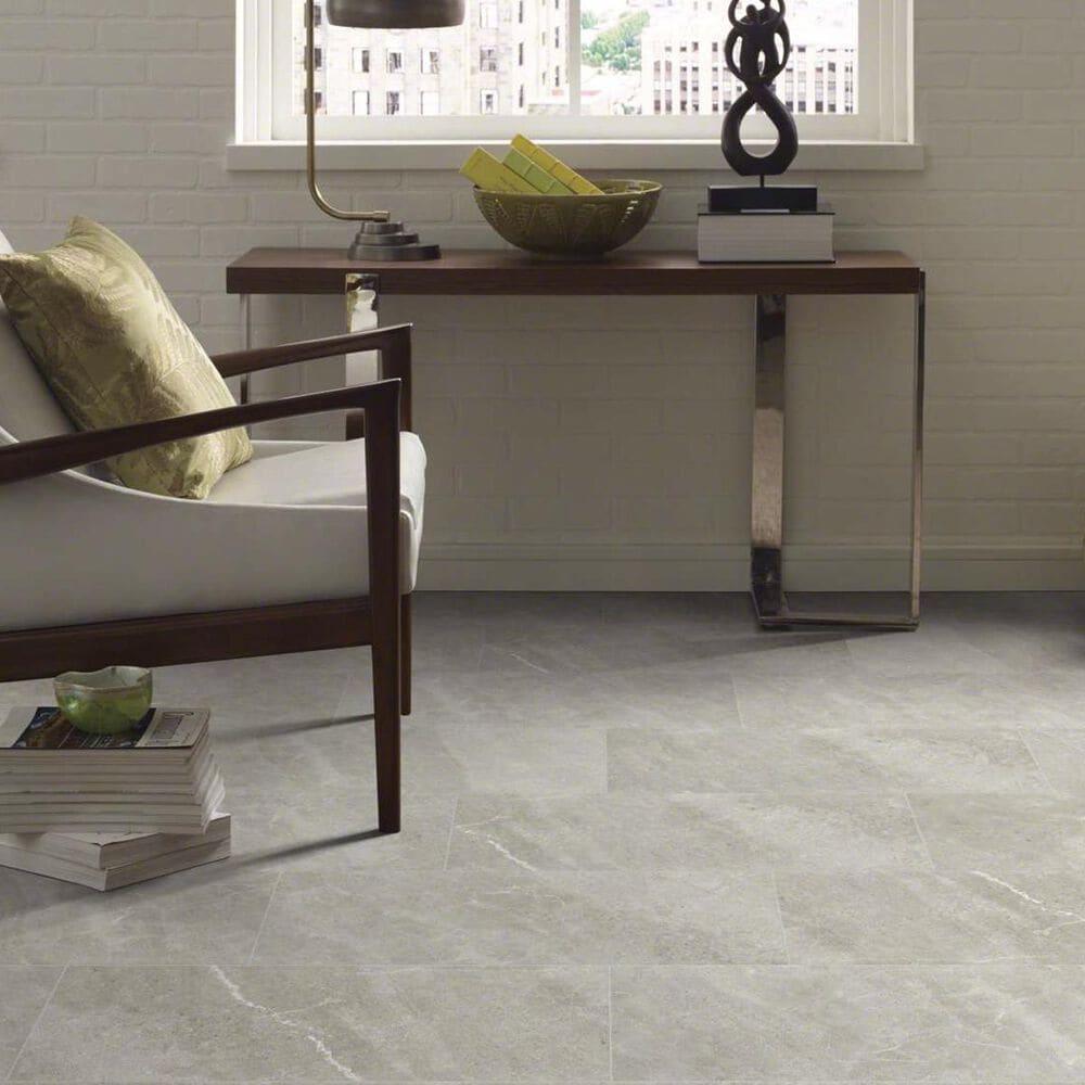 Shaw Oasis Light Grey 17" x 17" Ceramic Tile, , large