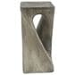 Hearth and Haven Outdoor End Table with Twist Design in Grey, , large
