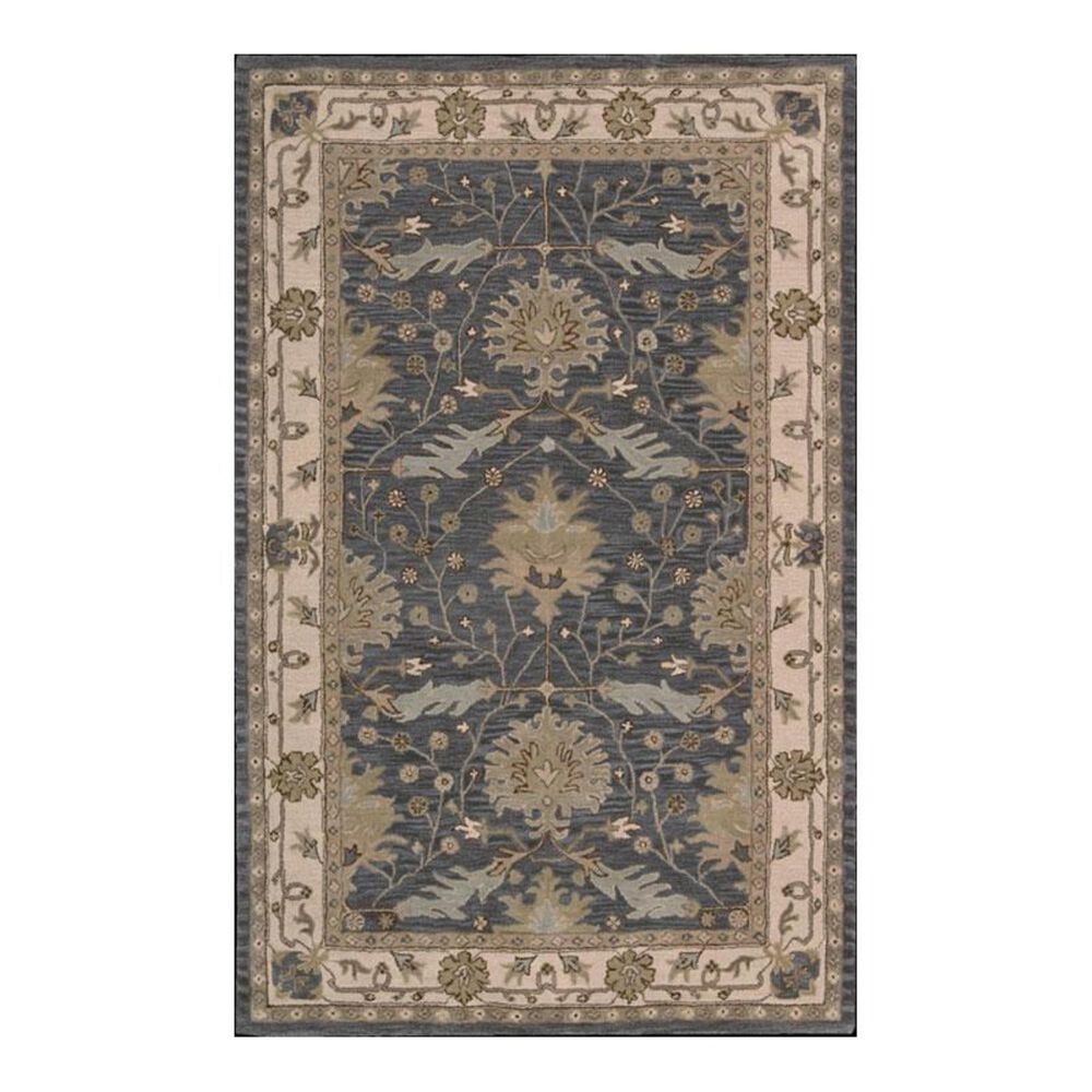 Nourison India House IH75 5' x 8' Blue Area Rug, , large