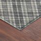 Dalyn Rug Company Soft Essentials Plaid Gray 1"8" x 2"6" Indoor/Outdoor Area Rug, , large