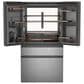 Cafe 28.7 Cu. Ft. Smart 4-Door Refrigerator with Dual Dispense AutoFill Pitcher in Platinum Glass, , large