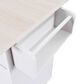 HOMLUX 44" Kitchen Island with Trash Can Storage Cabinet in White, , large