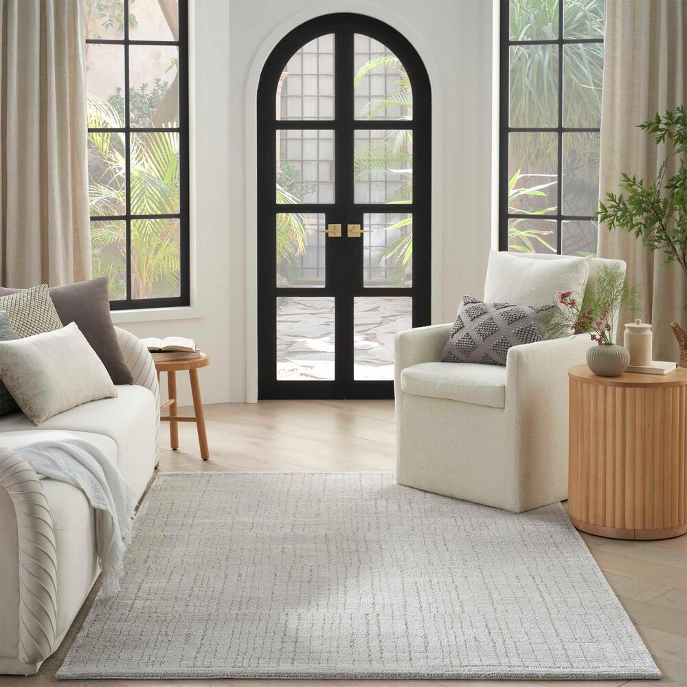 Nourison Andes 3&#39;11&quot; x 5&#39;11&quot; Silver Area Rug, , large