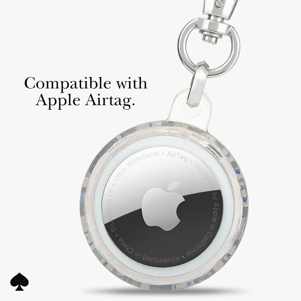 Kate Spade Keychain Holder for Apple AirTag in Flowerbed Blue, , large