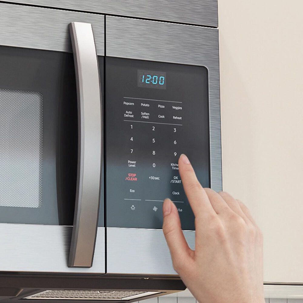 Samsung 1.6 Cu. Ft. Over-the-Range Microwave with Auto Cook in Stainless Steel, , large