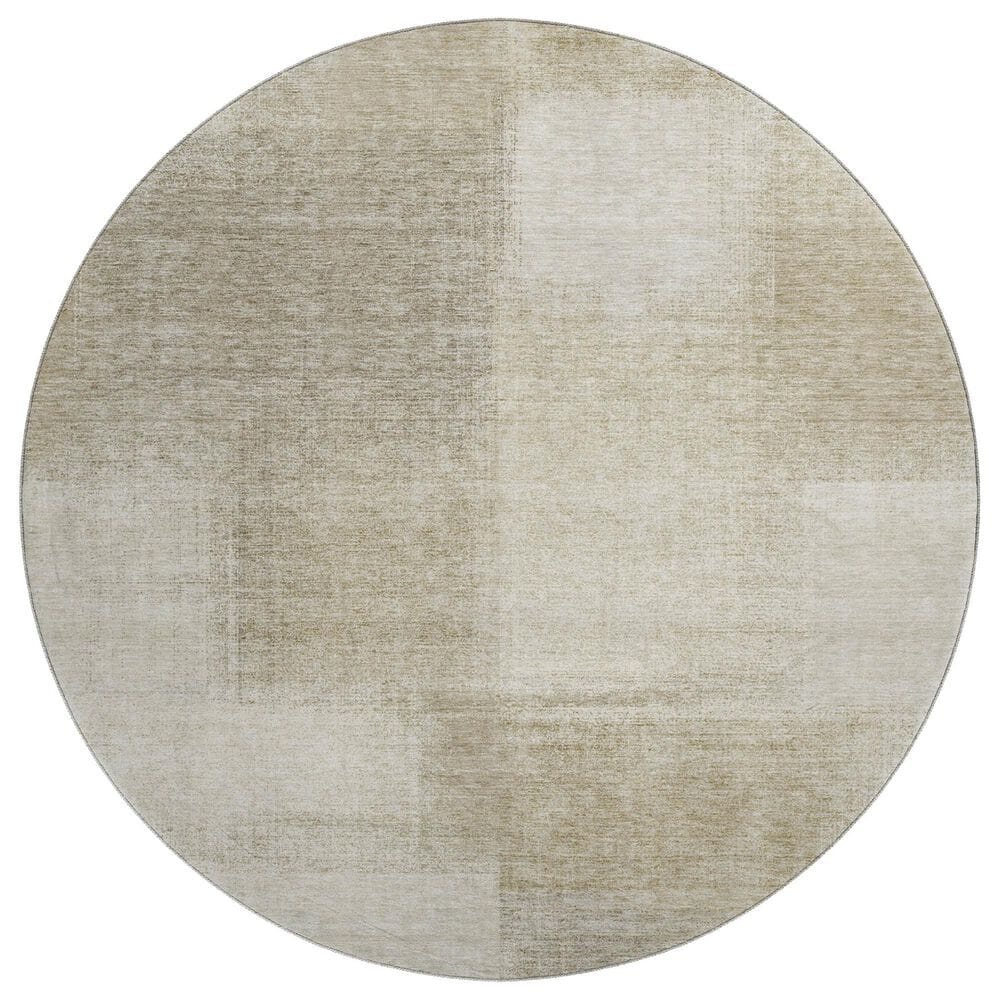 Dalyn Rug Company Trevi TV10 8" Round Taupe Area Rug, , large