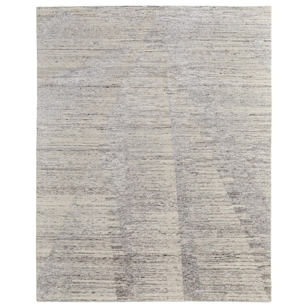Feizy Brighton 8" Round Taupe and Ivory Area Rug, , large