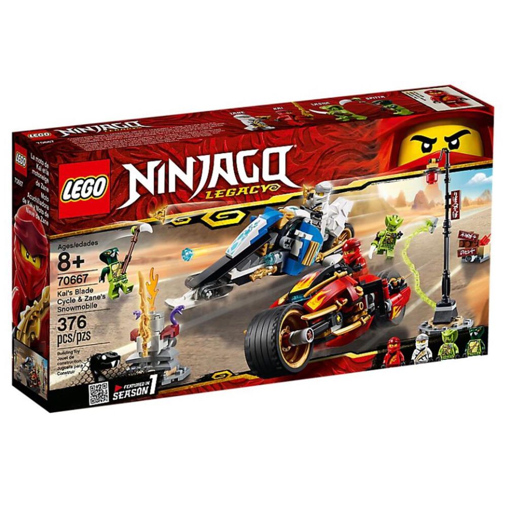 LEGO Ninjago Kai"s Blade Cycle and Zane"s Snowmobile, , large