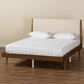 Baxton Studio Senna King Platform Bed in Walnut Brown, , large