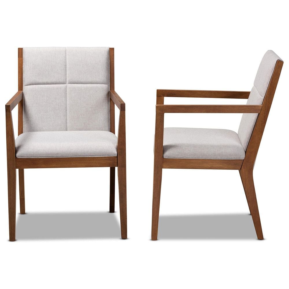 Baxton Studio Theresa Accent Chair in Dark Grey (Set of 2), , large