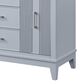 37B Fenwick 48" Single Bathroom Vanity in Soft Blue with Glossy White Composite Stone Top and Backsplash, , large