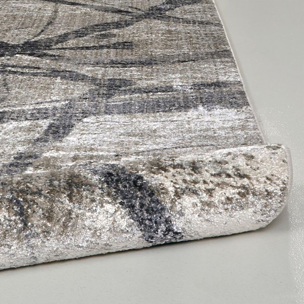 Feizy Kano 7&#39;10&quot; x 10&#39; Charcoal and Gray Area Rug, , large